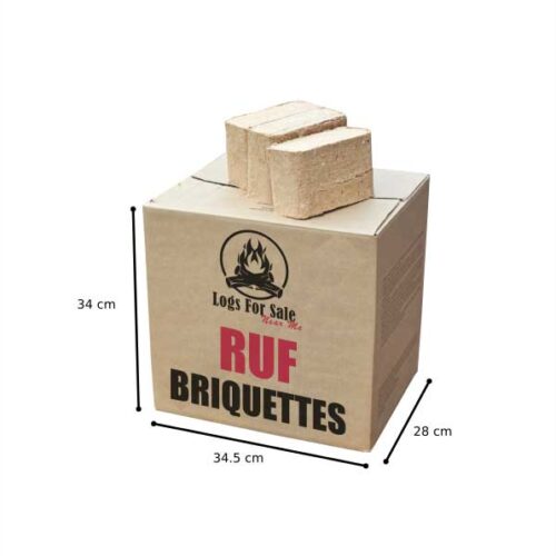 Box of Ruf briquettes for sale near me
