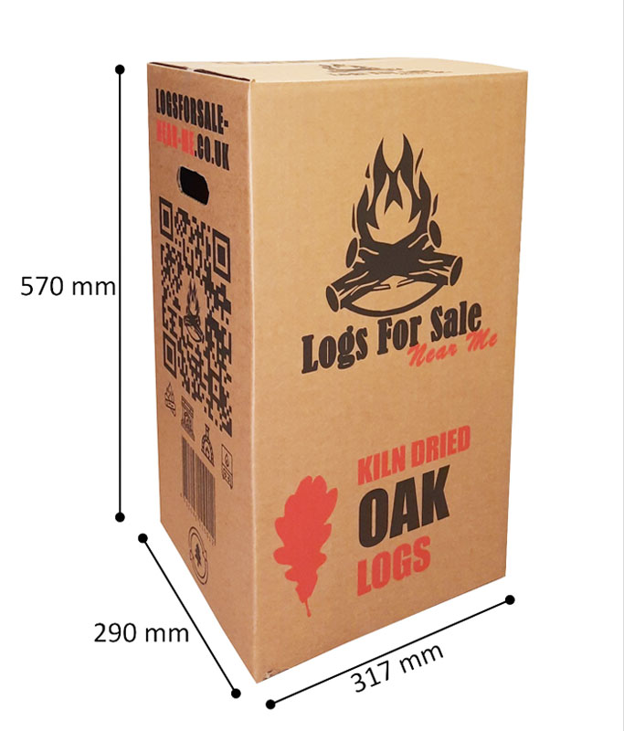 Boxes of Kiln Dried Oak Logs For Sale Near Me