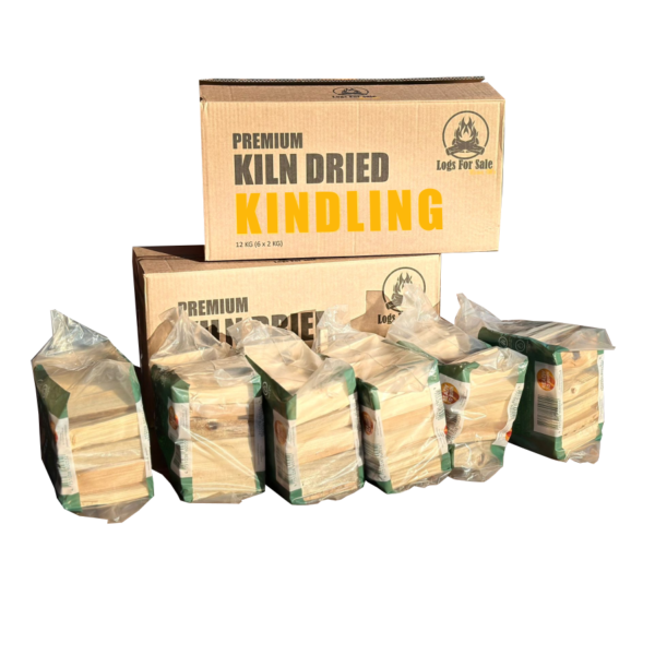 Premium kiln dried kindling, box with 6 individual sealed packs